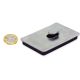 Neodymium Magnetic Pad with Hook - 2-9/32 in. x 1-9/16 in. x 9/32 in. thick - 22.05lbs Pull