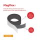 MagFlex® Self-Adhesive Flexible Magnetic Rectangles - 1-7/8 in. x 15/16 in. - 48 per A4 Sheet