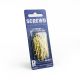 SCREWD 1 in. Brass-Plated Semi-Round Head Nails