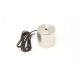 Electromagnet with 1/4-20 UNC Mounting Hole - 12V DC/3.3W - 1-9/16 in. dia x 1-9/16 in. thick - 59.54lbs Pull