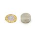 N38SH Neodymium Magnet - 13/16 in. dia x 3/8 in. thick - 24.69lbs Pull