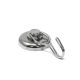 Neodymium Pot Magnet - 1.65 in. dia with Swivel Hook (Pack of 1) - 88lbs Pull