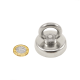 N42 Neodymium Clamping Magnet with M8 Eyebolt - 1-7/8 in. dia - 198lbs Pull