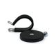 Rubber Coated Cable Holding Magnet - 1.7 in. dia x 1/4 in. high with 1 in. Rubber Clamp - 17.6lbs Pull