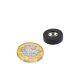 N42 Neodymium Rubber Coated Countersunk Disc Magnet - 5/8 in. dia x 3/16 in. thick x 1/8 in. hole - 4.18lbs Pull (North)