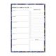 52 Sheet A5 Magnetic Weekly Meal Planner Notepad - Flowers