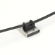 Magnetic Cable Tie Mount (Stainless Steel) - 1 in. x 1 in. x 1/4 in. thick - 13.45lbs Pull