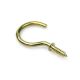 SCREWD 1-3/16 in. Brass Plated Cup Hook Kit