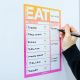 MagFlex® A4 Bold Weekly Meal Planner Refrigerator Magnet - Flexible Magnetic Sheet