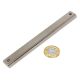 Neodymium Countersunk Channel Magnet - 4-23/32 in. x 3/16 in. thick with 2x 1/8 in. holes - 88.2lbs Pull