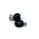 Rubber Coated Cable Holding Magnet - 7/8 in. dia x 1/4 in. high with 5/16 in. Rubber Clamp - 9.5lbs Pull