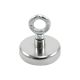 Ceramic Recovery Magnet with M10 Eyebolt - 3-5/32 in. dia x 2-3/4 in. tall - 132.3lbs Pull