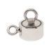 N42 Neodymium Pot Magnet with 2x M10 Eyebolts + 10m Rope - 3 in. dia x 1 in. - 441lbs Pull