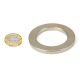 N42 Neodymium Ring Magnet - 2-1/4 in. O.D. x 1-9/16 in. I.D. x 3/16 in. thick - 77.17lbs Pull