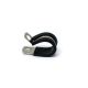 Rubber Coated Cable Holding Magnet - 1.22 in. dia x 1/4 in. high with 5/8 in. Rubber Clamp - 12.5lbs Pull