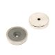 Y30BH Ceramic Countersunk Pot Magnet - 1-9/16 in. dia x 5/16 in. thick x 3/16 in. hole - 33.08lbs Pull