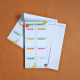 52 Sheet A5 Magnetic Weekly Meal Planner Notepad - Fruits