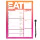 MagFlex® A4 Bold Weekly Meal Planner Refrigerator Magnet - Flexible Magnetic Sheet