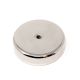 N42 Neodymium Pot Magnet with M10 Internal Thread - 3 in. dia x 11/16 in. thick - 441lbs Pull