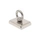 N42 Neodymium Pot Magnet with M10 Eyebolt & 10m Rope - 3 in. x 2-3/16 in. x 9/16 in. thick - 242.55lbs Pull