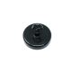 (Seconds) 1-9/16 in. dia Ferrite Black Painted Clamping Magnet with M4 Hook - 22.5lbs Pull