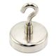 N42 Neodymium Clamping Magnet with M8 Hook - 2-1/4 in. dia - 306.5lbs Pull