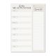 52 Sheet A5 Magnetic Weekly Meal Planner Notepad - Minimalistic