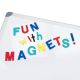 Fun with Magnets 58 Uppercase Magnetic Foam Letters + Punctuation (Assorted)