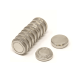 N35 Neodymium Top Hat Pot Magnet - 5/8 in. dia x 3/16 in. thick - 11lbs Pull