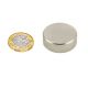 N52 Neodymium Disc Magnet - 1-3/16 in. dia x 3/8 in. thick - 52.92lbs Pull