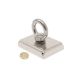 N42 Neodymium Pot Magnet with M10 Eyebolt & 10m Rope - 3 in. x 2-3/16 in. x 9/16 in. thick - 242.55lbs Pull