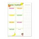 52 Sheet A5 Magnetic Weekly Meal Planner Notepad - Fruits