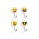 Assorted Magnetic Hooks - Emoji Mix (1 set of 4)