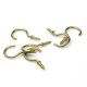 SCREWD 1-3/16 in. Brass Plated Cup Hook Kit