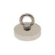 N42 Neodymium Pot Magnet with M10 Eyebolt + 10m Rope - 3 in. dia x 19/32 in. - 441lbs Pull