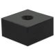 N42 Neodymium Rubber Coated Square Magnet - 1-7/8 in. x 1-7/8 in. x 1 in. thick with 5/16 in. dia Countersunk Hole - 185.22lbs Pull (North/South)