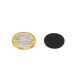 N42 Neodymium Black Epoxy Coated Disc Magnet - 13/16 in. dia x 1/16 in. thick - 5.73lbs Pull