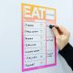 MagFlex® A4 Bold Weekly Meal Planner Refrigerator Magnet - Flexible Magnetic Sheet