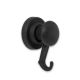 Rubber Coated Neodymium Magnet with Swivel Hook - 1-9/16 in. dia - 4.41lbs Pull - Black