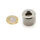 N42 Neodymium Cylindrical Magnet - 1 in. dia x 13/16 in. thick x 1/4 in. hole - 44.01lbs Pull