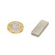 N42 Neodymium Rectangular Magnet - 1 in. x 3/8 in. x 1/8 in. thick - 9.48lbs Pull