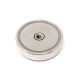 N42 Neodymium Pot Magnet with M8 Internal Thread - 2-1/4 in. dia x 19/32 in. thick - 306.5lbs Pull