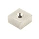 N42 Neodymium Countersunk Rectangular Magnet - 1-3/16 in. x 1-3/16 in. x 19/32 in. thick x 1/4 in. Hole - 66.15lbs Pull