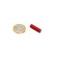 Alnico Round Rod Magnets - 1/4 in. dia x 13/16 in. long - 0.91lbs Pull (Pair)