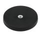 Rubber Coated POS Magnet c/w M6 Boss Thread (Flush x 1/3 in. deep) - 2-9/16 in. dia x 1/3 in. high - 44.1lbs Pull