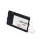 Magnetic Name Badge with Card Insert Window - 3 in. x 1-9/16 in.