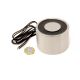 Electromagnet with 1/4-20 UNC Mounting Hole - 12V DC/12W- 3 in. dia x 2 in. thick - 498.33lbs Pull