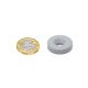 Neodymium PTFE Spray Coated Disc Magnet - 1 in. dia x 3/16 in. thick x 1/4 in. hole - 13.23lbs Pull (South)