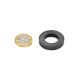 Y30BH Ceramic Ring Magnet - 1-1/4 in. O.D. x 11/16 in. I.D. x 3/16 in. thick - 2.21lbs Pull