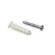 SCREWD 5/32 in. x 1 in. Screw & Wall Anchor Kit - 10 Tapping Screws & 10 Wall Anchors